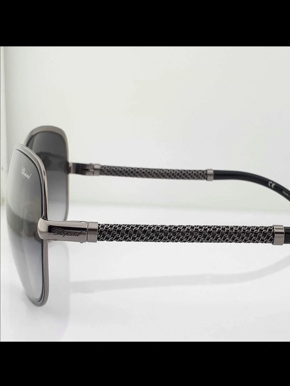 Chopard Black and Silver Gradient Oversized Women's Sunglasses - Picture 6 of 12